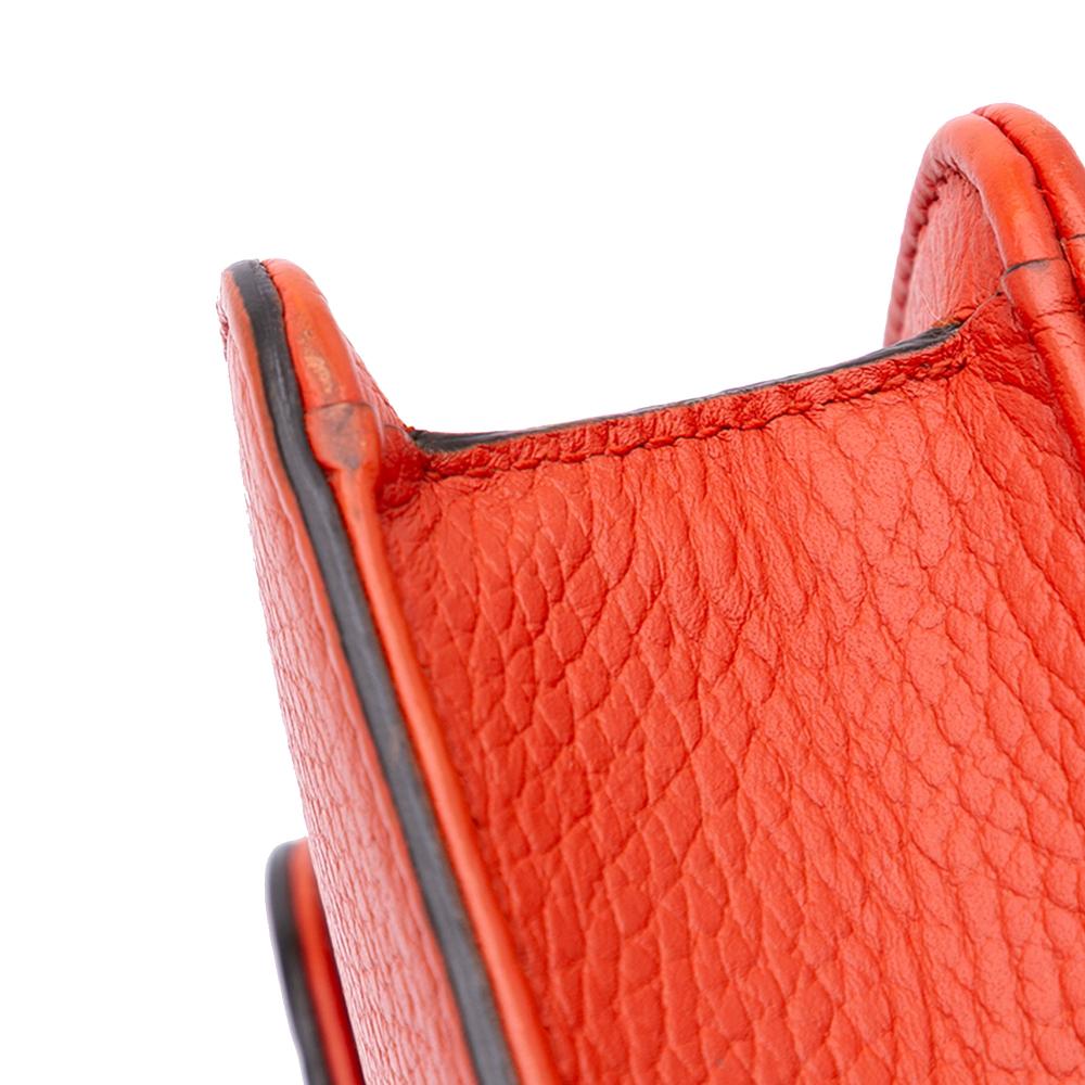 Gucci B Gucci Orange Calf Leather Small Dollar skin Interlocking G Crossbody Italy