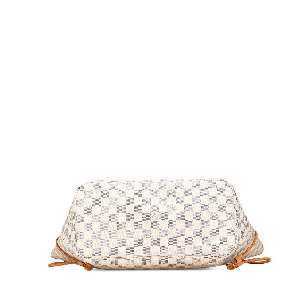 Louis Vuitton B Louis Vuitton White Damier Canvas Fabric Damier Azur Neverfull MM France