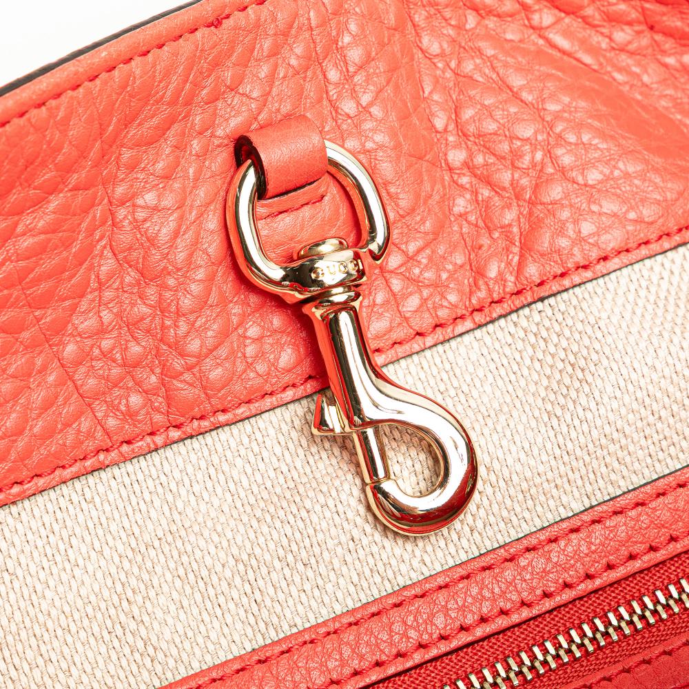 Gucci AB Gucci Pink Blush Calf Leather Medium Soho Chain Tote Italy