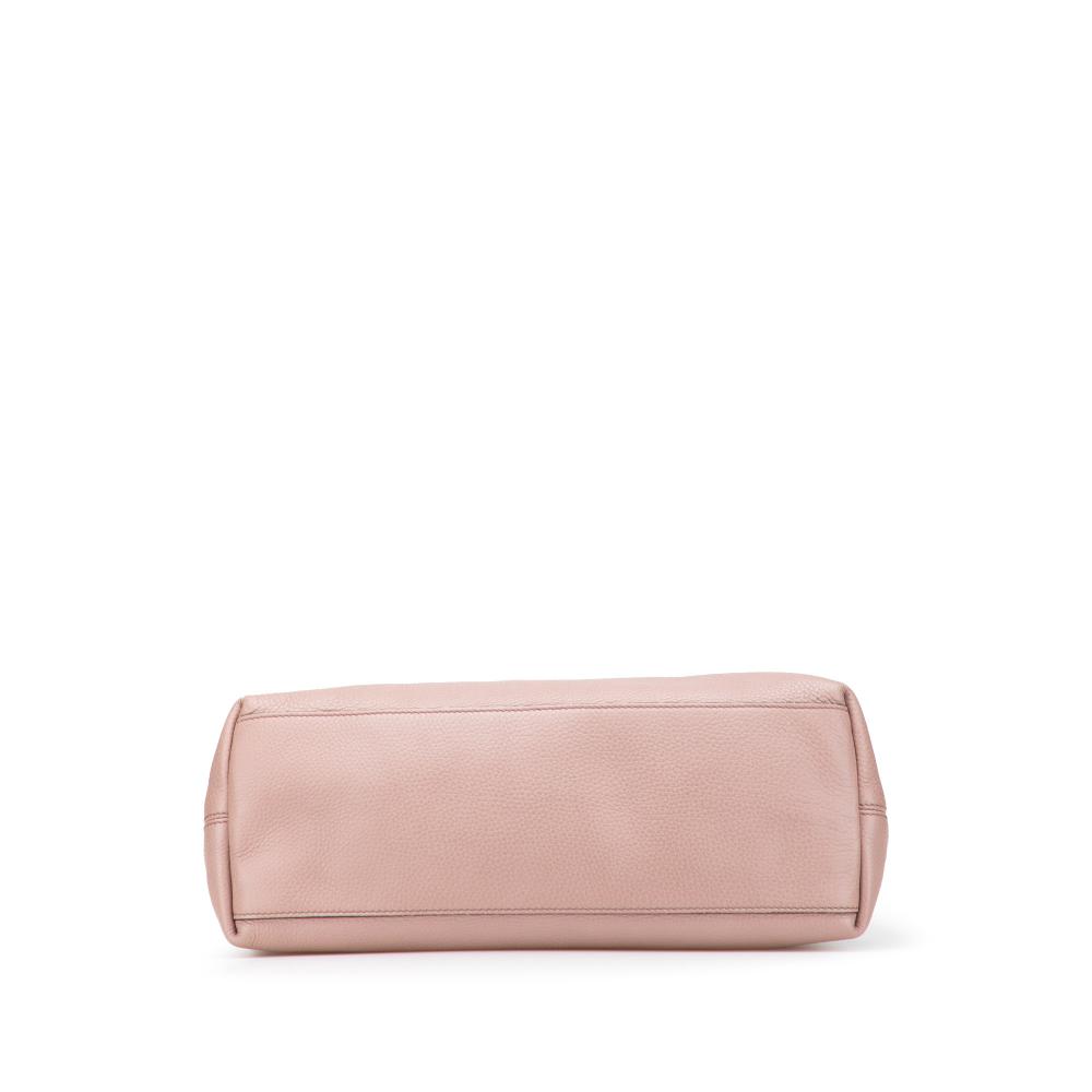 Gucci B Gucci Pink Calf Leather Medium Soho Chain Tote Italy