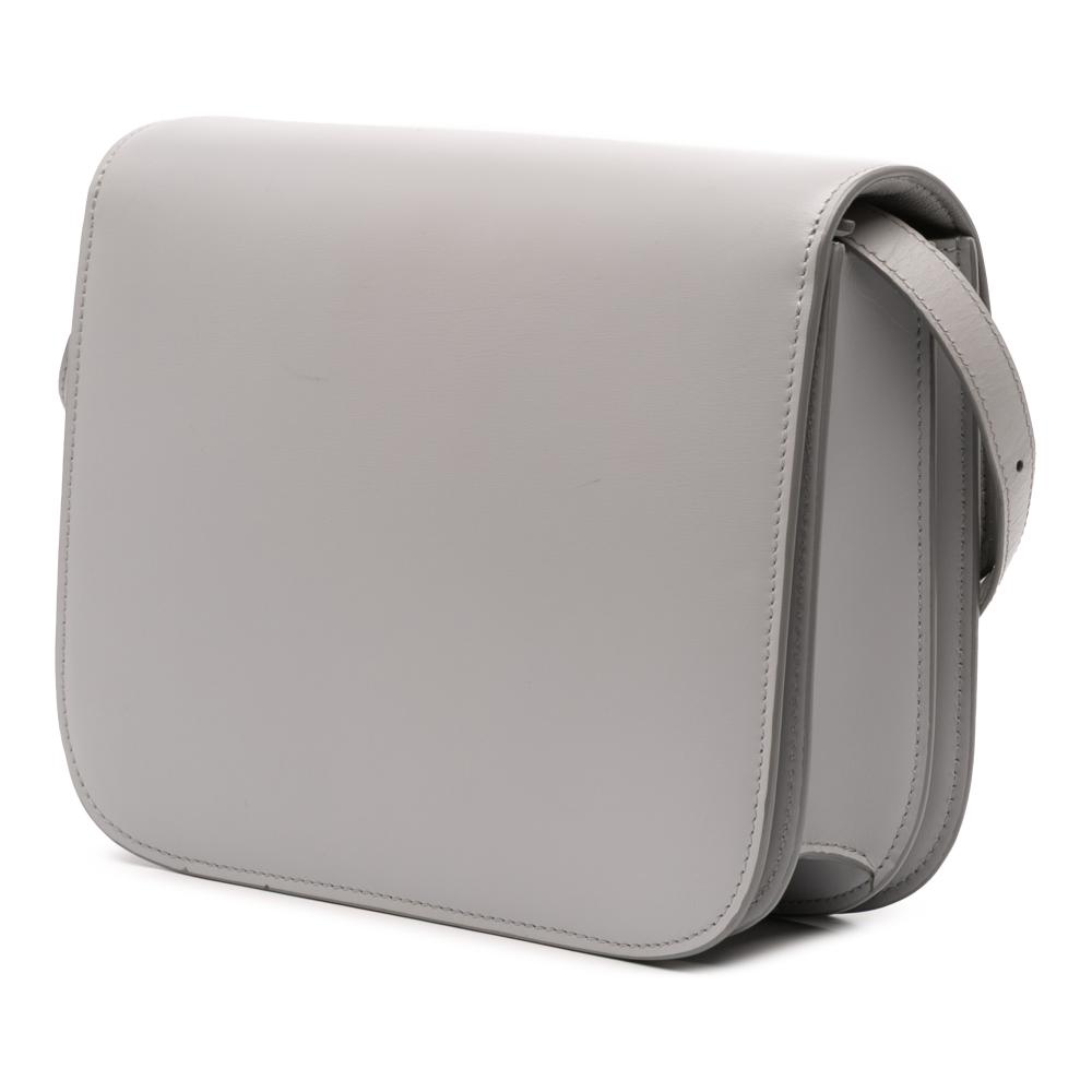 Celine B Celine Gray Light Gray Calf Leather Medium skin Classic Box Italy