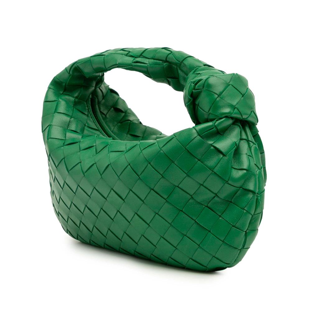 Bottega Veneta AB Bottega Veneta Green Nappa Leather Leather Mini Nappa Intrecciato Jodie Italy