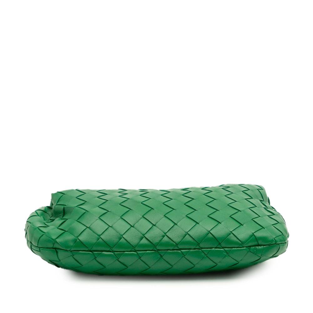 Bottega Veneta AB Bottega Veneta Green Nappa Leather Leather Mini Nappa Intrecciato Jodie Italy