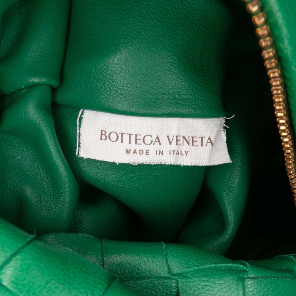 Bottega Veneta AB Bottega Veneta Green Nappa Leather Leather Mini Nappa Intrecciato Jodie Italy