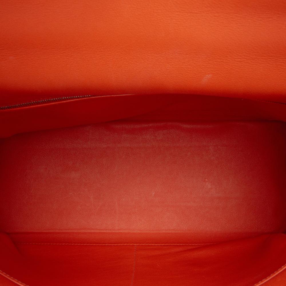 Hermès B Hermès Orange Calf Leather Swift Kelly II Retourne 35 France
