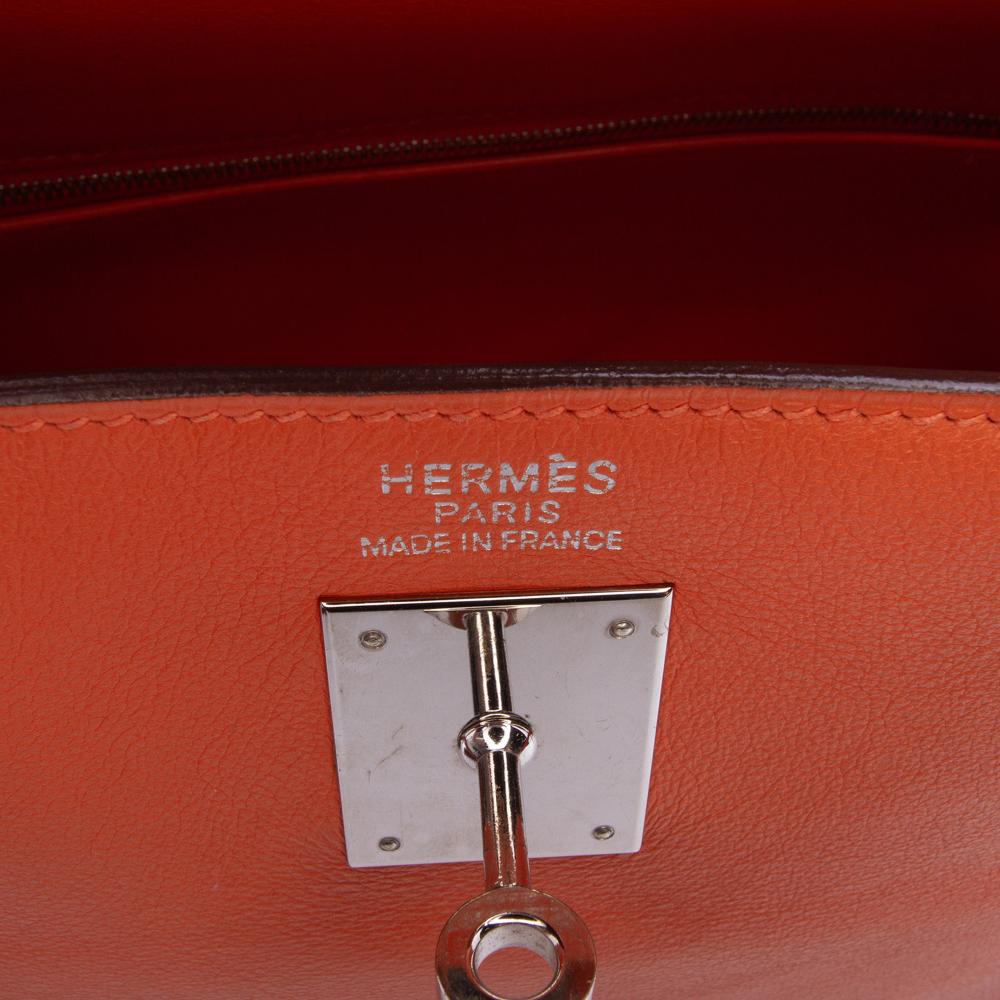 Hermès B Hermès Orange Calf Leather Swift Kelly II Retourne 35 France
