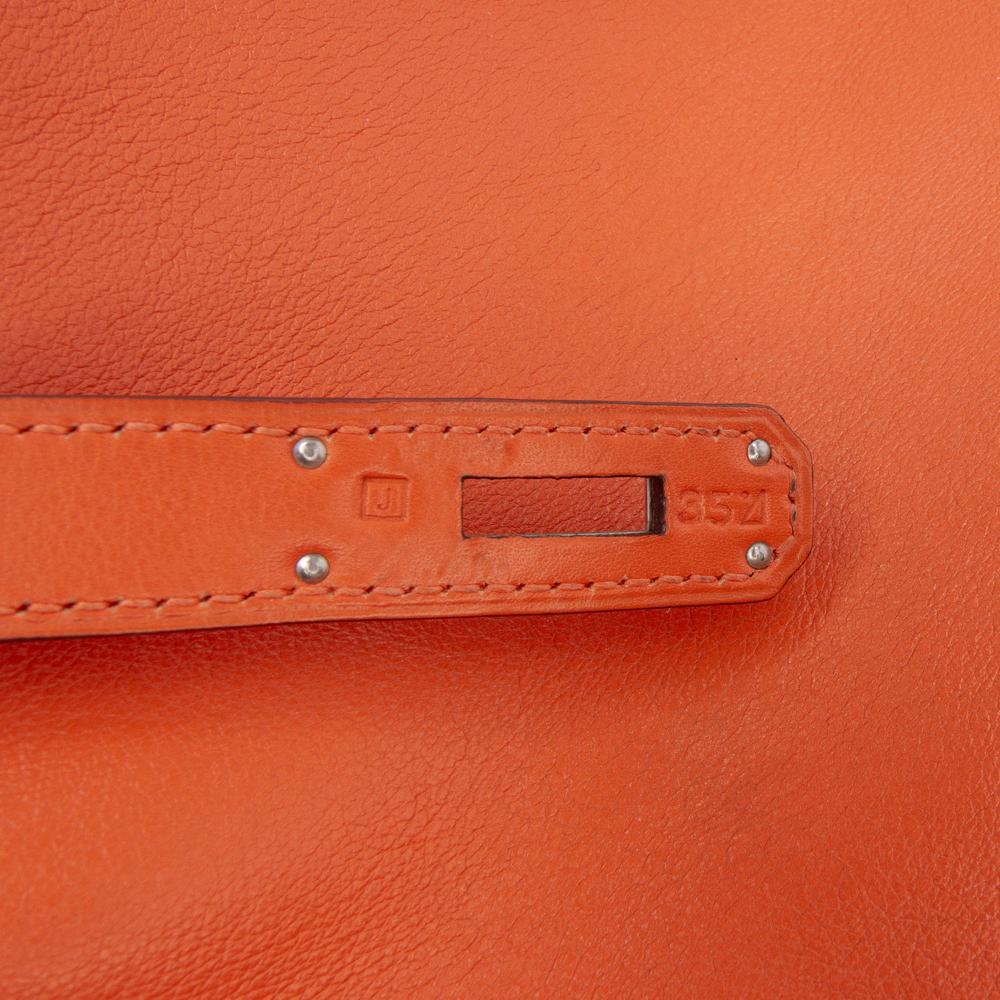 Hermès B Hermès Orange Calf Leather Swift Kelly II Retourne 35 France