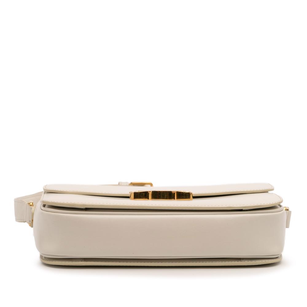 Celine B Celine Brown Light Beige Calf Leather Classique Shiny skin Triomphe Crossbody Italy