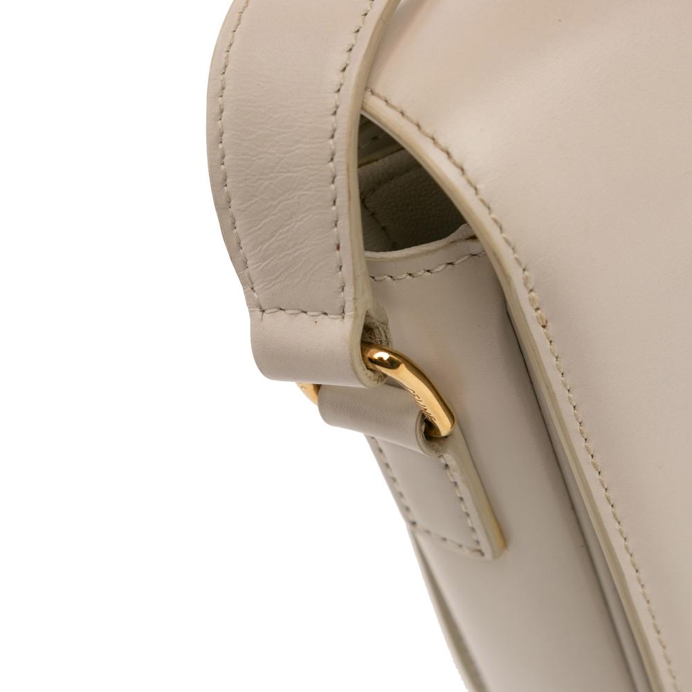 Celine B Celine Brown Light Beige Calf Leather Classique Shiny skin Triomphe Crossbody Italy