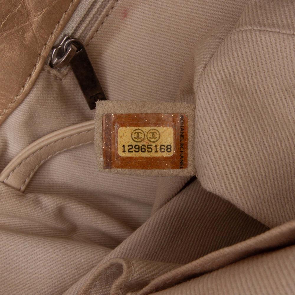 Chanel B Chanel Gold Calf Leather Distressed skin Shopping In Moscow Tote France