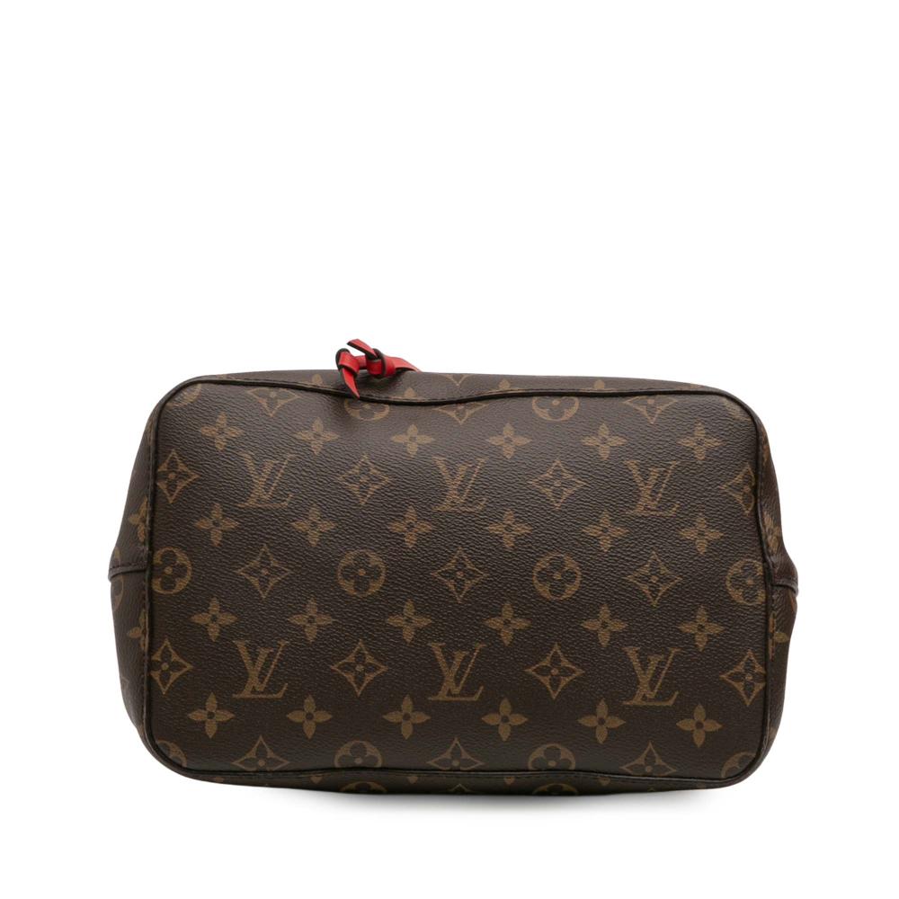 Louis Vuitton B Louis Vuitton Brown with Red Monogram Canvas Canvas Monogram Neonoe MM France