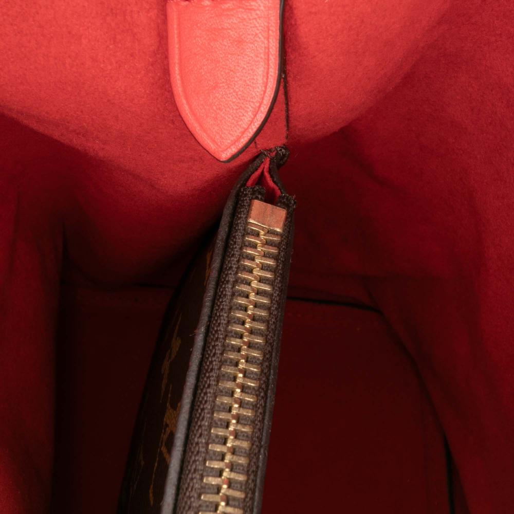 Louis Vuitton B Louis Vuitton Brown with Red Monogram Canvas Canvas Monogram Neonoe MM France