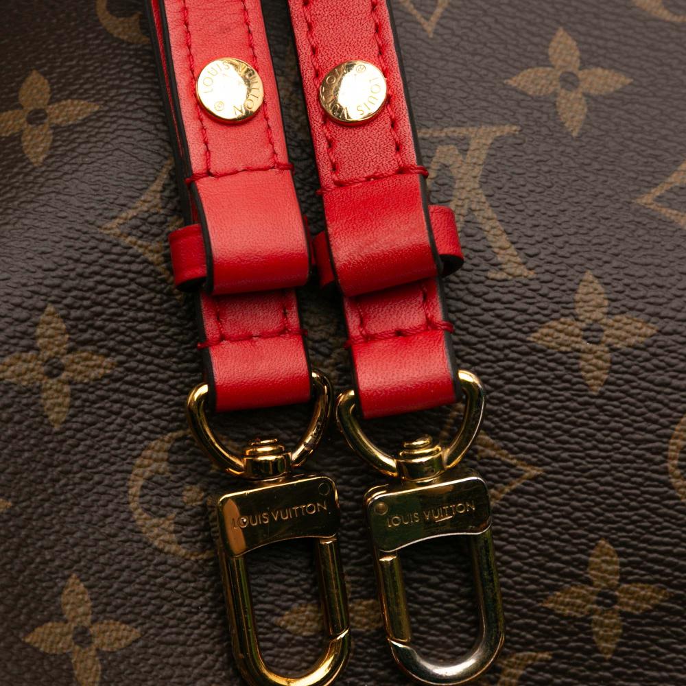 Louis Vuitton B Louis Vuitton Brown with Red Monogram Canvas Canvas Monogram Neonoe MM France