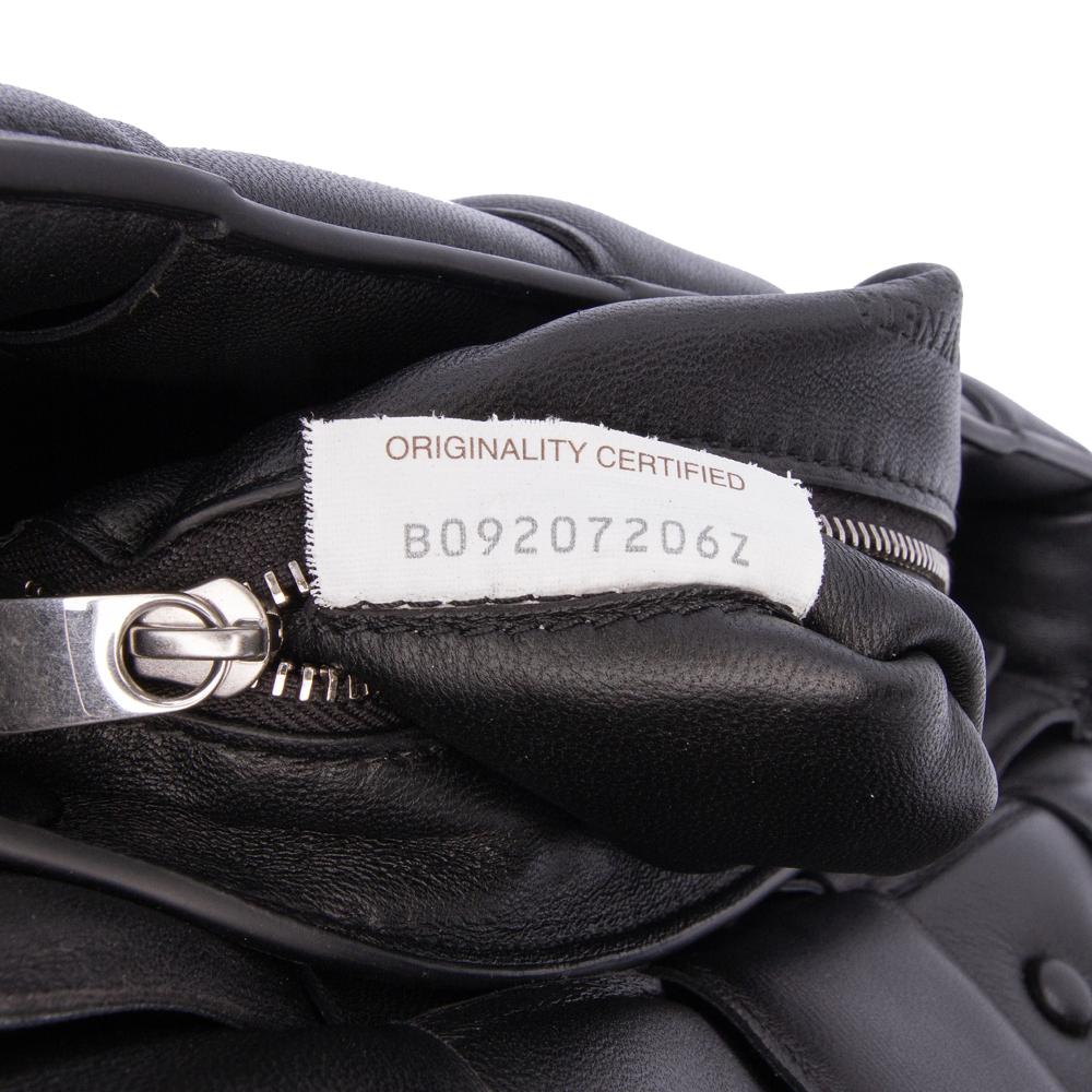 Bottega Veneta B Bottega Veneta Black Nappa Leather Leather Nappa Intrecciato Padded Chain Cassette Satchel Italy