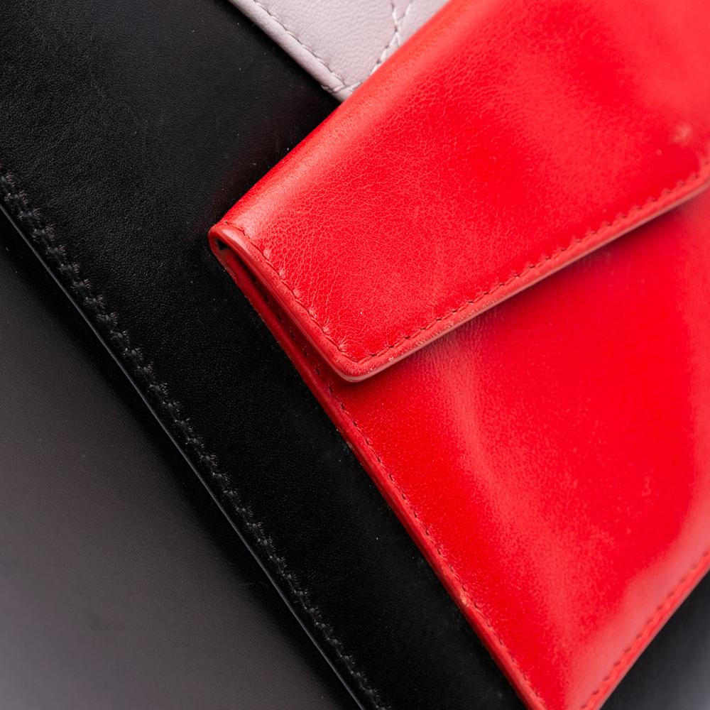 Christian Dior B Dior Black Calf Leather Medium skin Pockets Lady Dior Italy