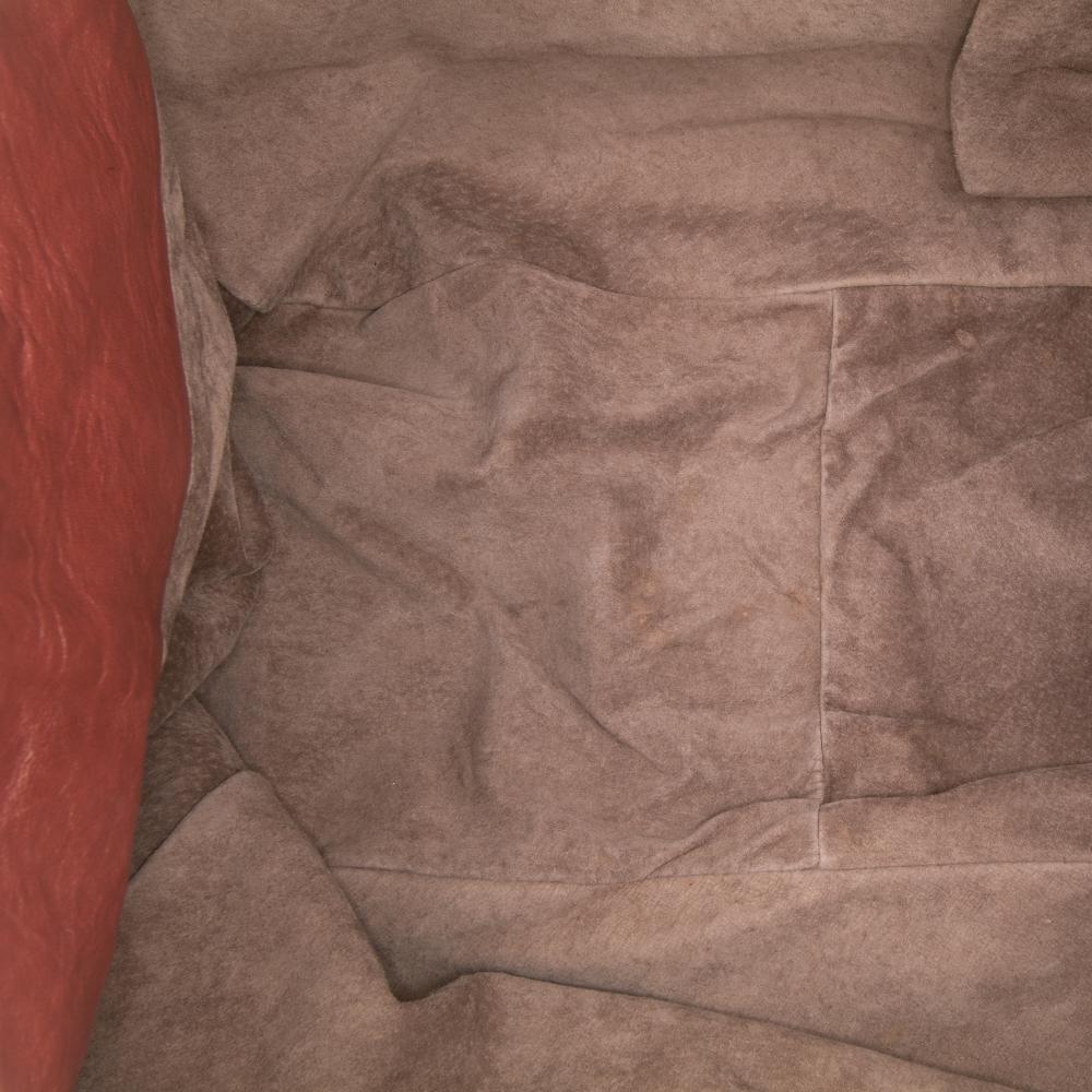 Bottega Veneta Red Indian Red Nappa Leather Leather Large Intrecciato Trimmed Nappa Cesta Tote Italy