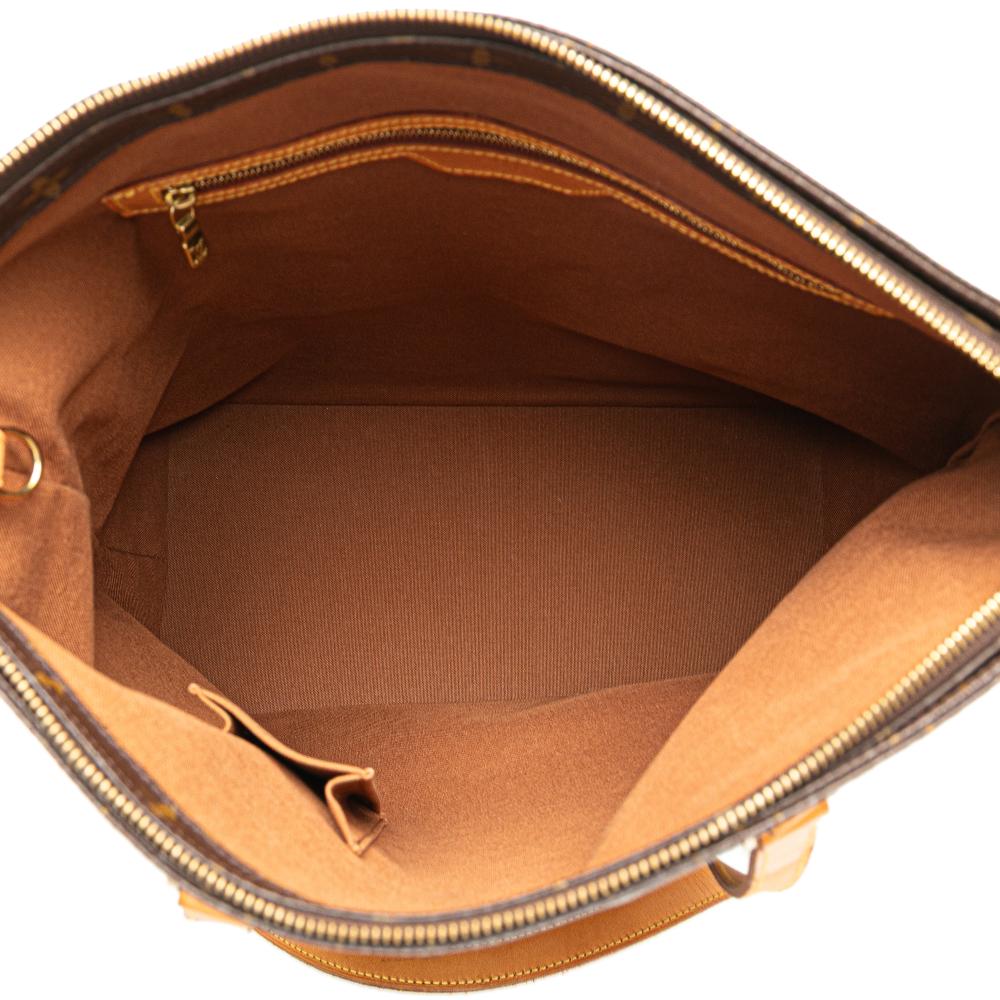 Louis Vuitton B Louis Vuitton Brown Monogram Canvas Canvas Monogram Cabas Mezzo France