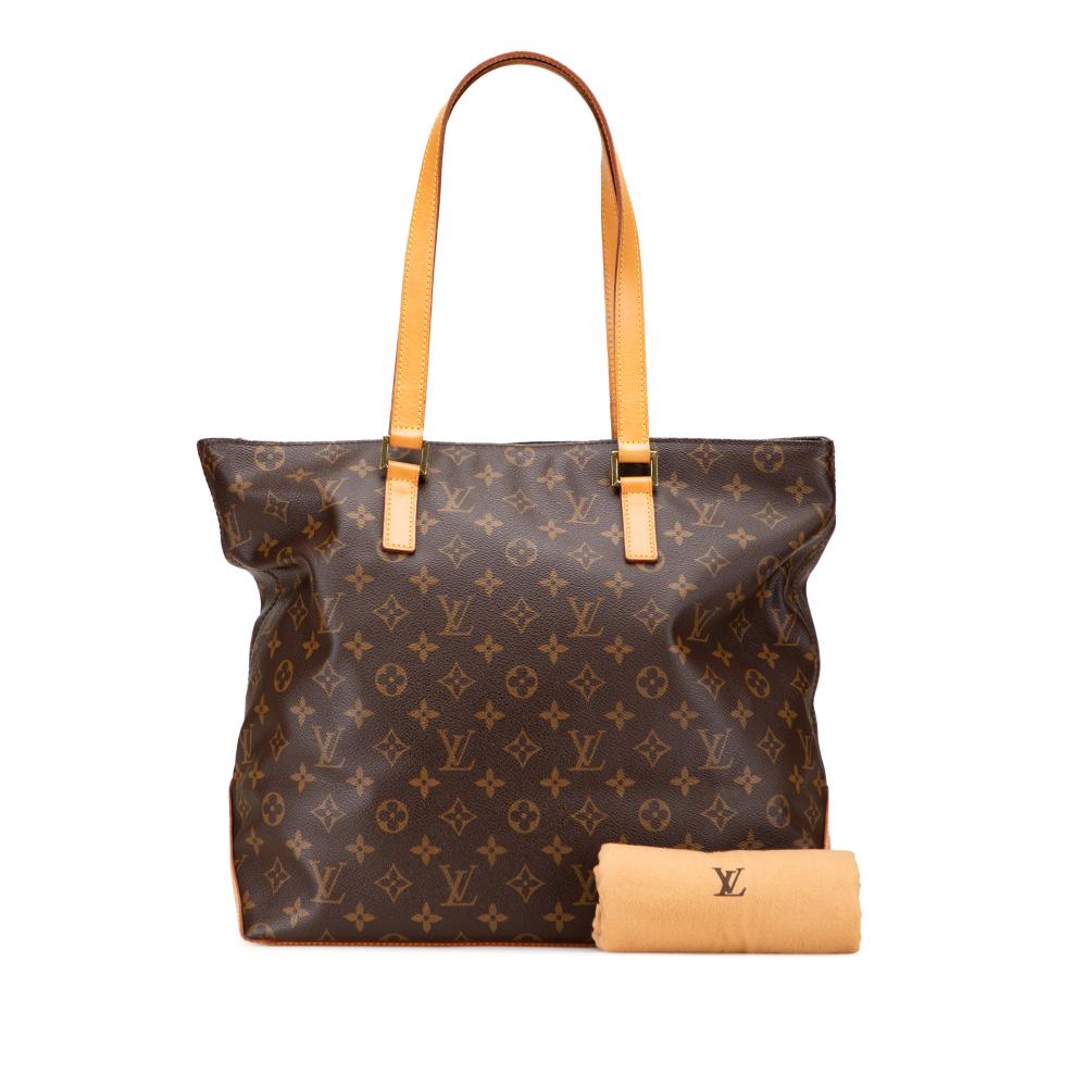 Louis Vuitton B Louis Vuitton Brown Monogram Canvas Canvas Monogram Cabas Mezzo France