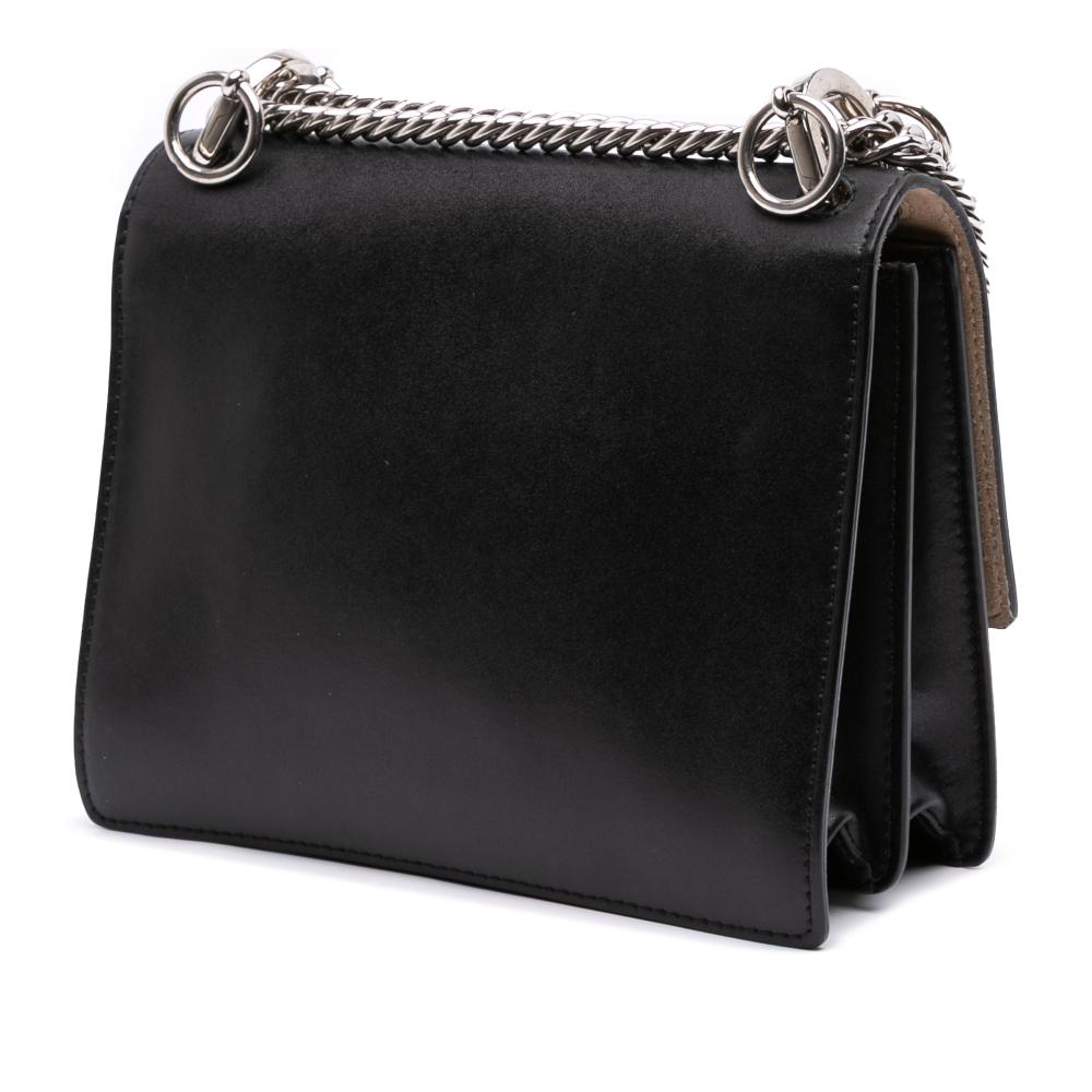 Fendi B Fendi Black Calf Leather Small Kan I Crossbody Italy
