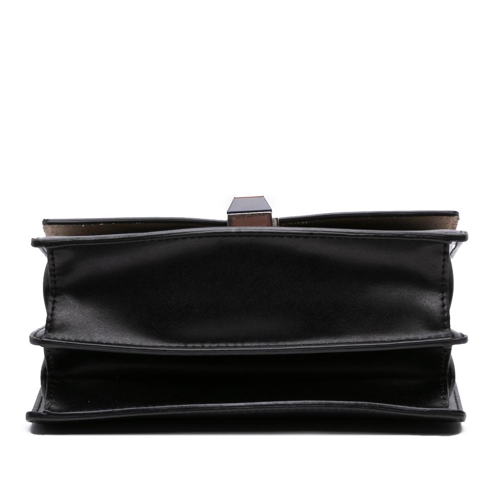 Fendi B Fendi Black Calf Leather Small Kan I Crossbody Italy