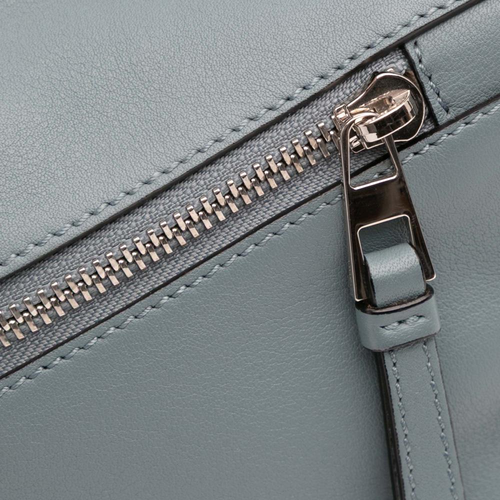 Loewe AB LOEWE Blue Light Blue Calf Leather Small skin Puzzle Satchel Spain