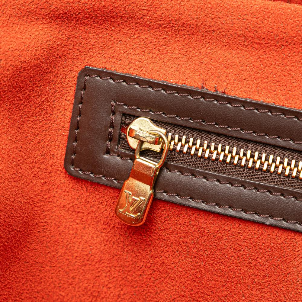 Louis Vuitton B Louis Vuitton Brown Damier Canvas Canvas Damier Ebene Manosque PM France