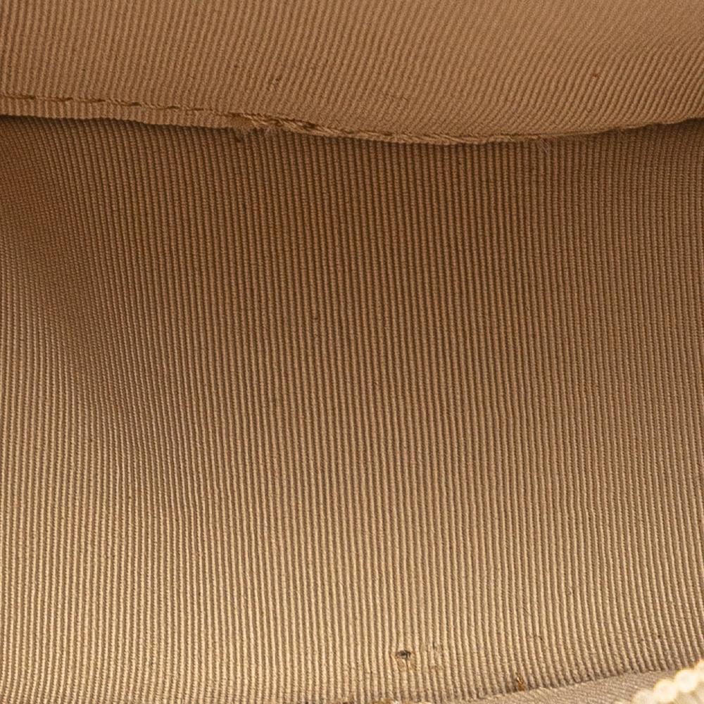 Chanel AB Chanel Brown Nude with Black Tweed Fabric 19 Round Clutch with Chain and Coin Purse Italy