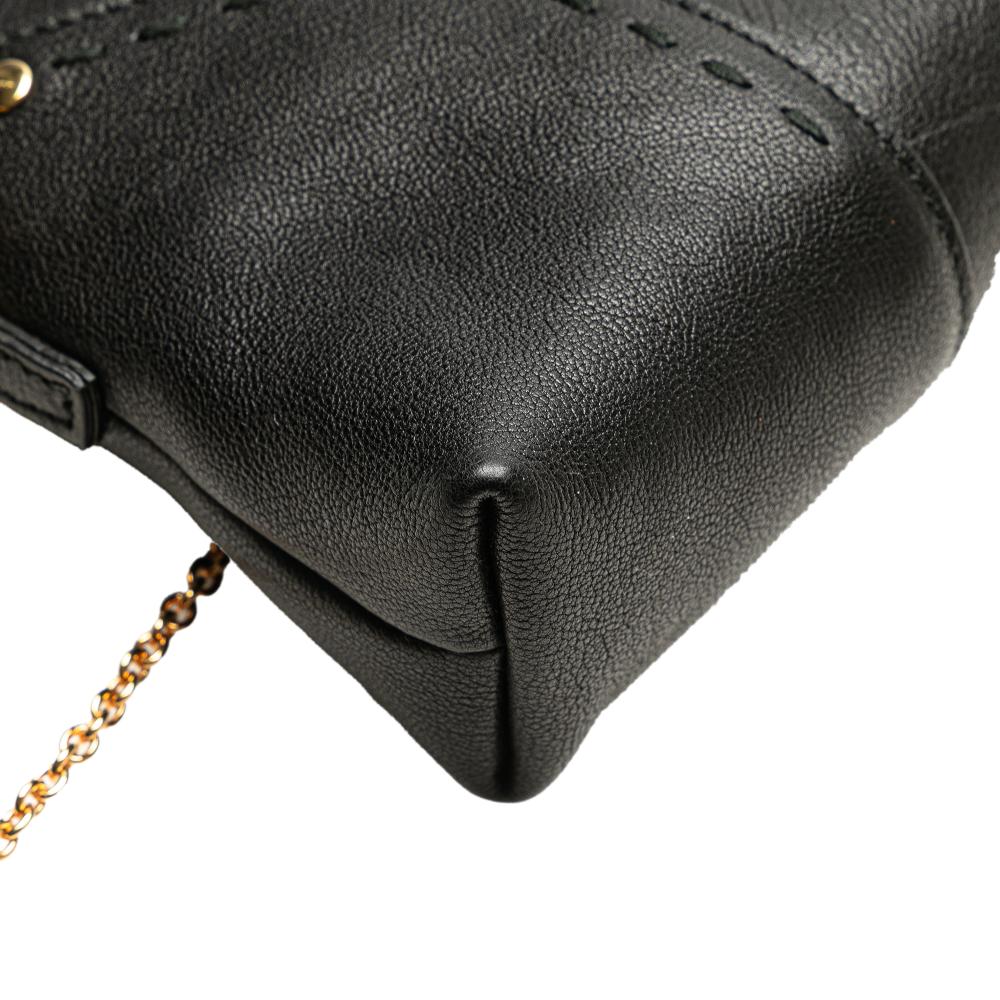 Saint Laurent B Saint Laurent Black Calf Leather Mini Muse Chain Bag Italy