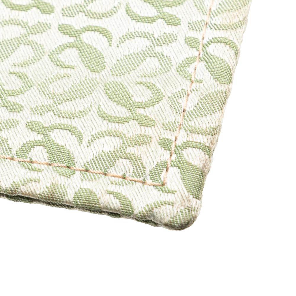 Loewe B LOEWE Green Mint Canvas Fabric Anagram Tote China