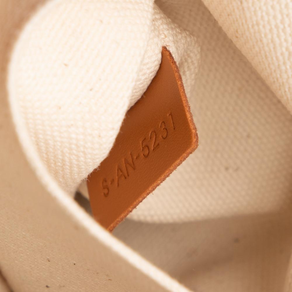 Celine AB Celine Brown Light Beige Canvas Fabric Small Vertical Cabas Satchel Italy