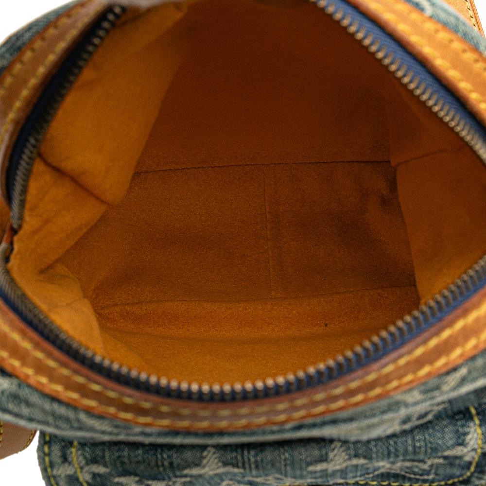 Louis Vuitton B Louis Vuitton Blue Denim Fabric Monogram Camera Bag France