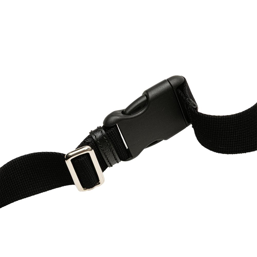 Gucci AB Gucci Black Coated Canvas Fabric GG Supreme Psychedelic Belt Bag Italy