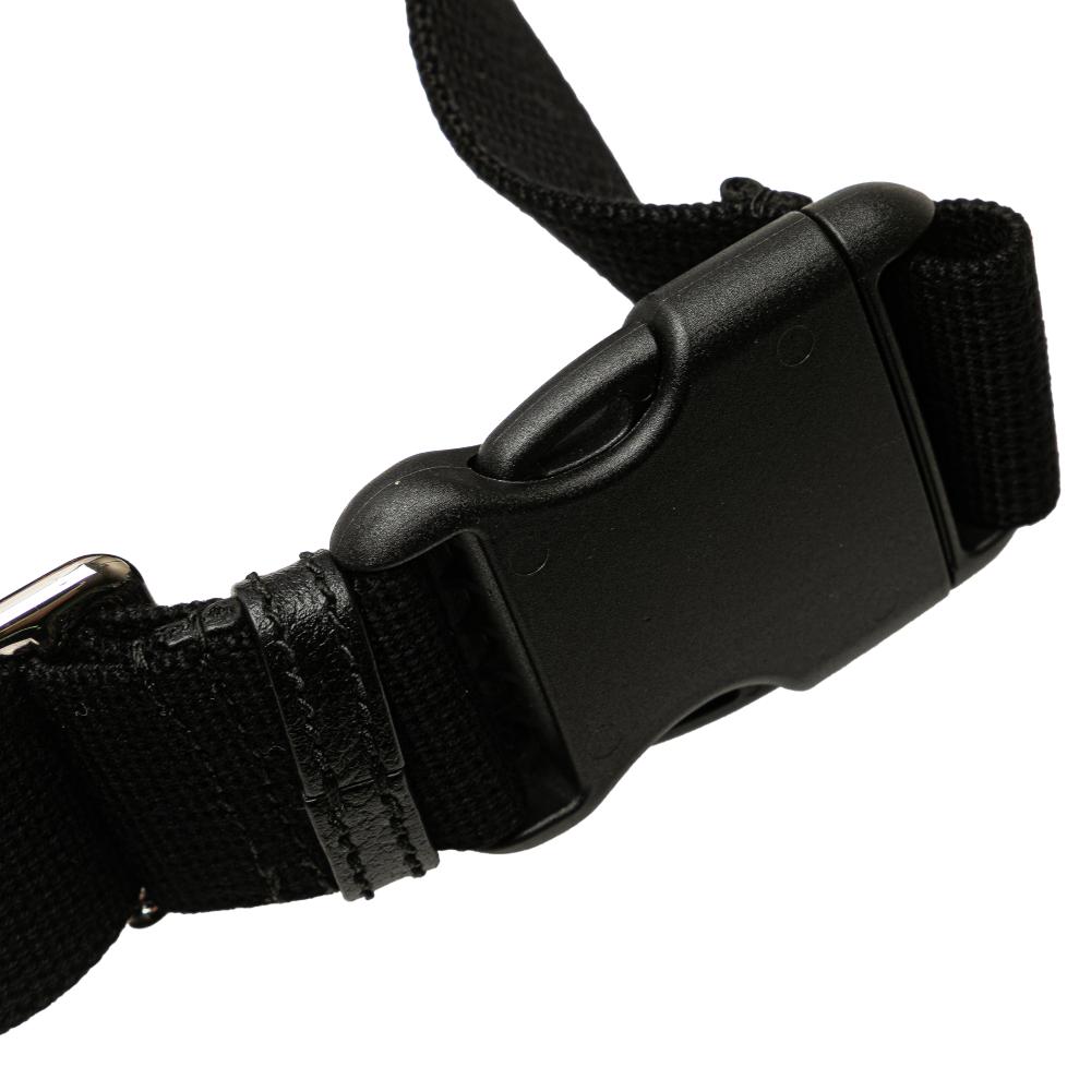 Gucci AB Gucci Black Coated Canvas Fabric GG Supreme Psychedelic Belt Bag Italy