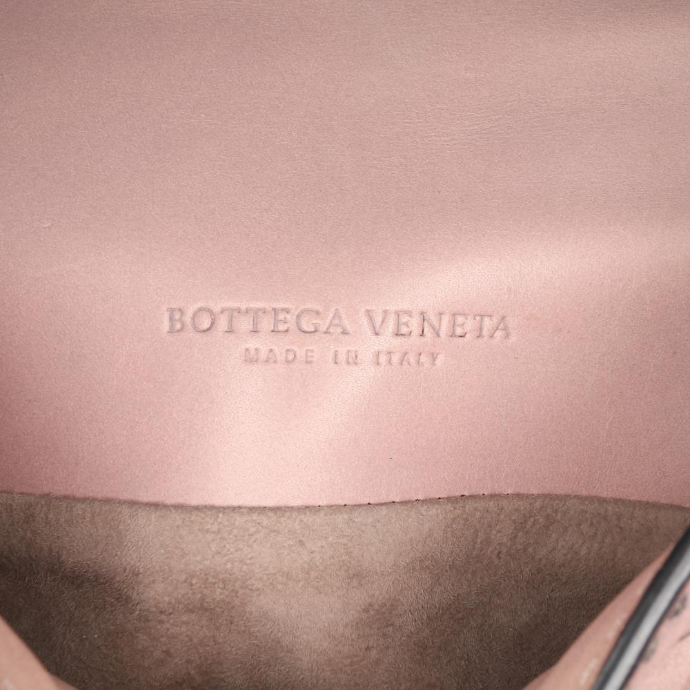 Bottega Veneta B Bottega Veneta Pink Nappa Leather Leather Nappa Intrecciato Mirror Lens Shoulder Bag Italy