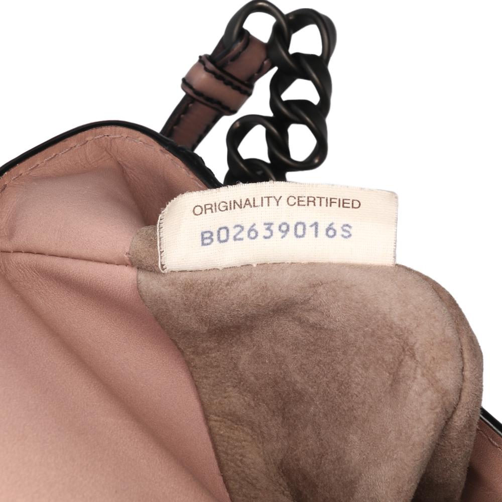 Bottega Veneta B Bottega Veneta Pink Nappa Leather Leather Nappa Intrecciato Mirror Lens Shoulder Bag Italy