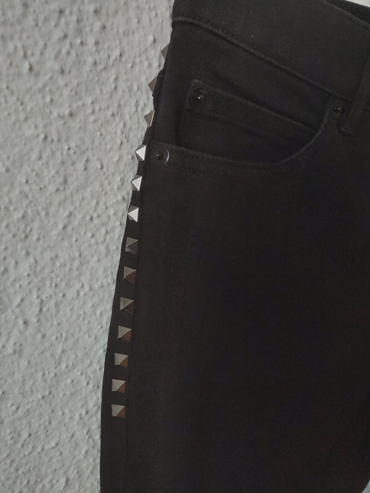Valentino nietenjeans schwarz