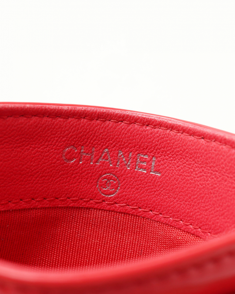 Chanel Patent Leather Card Holder