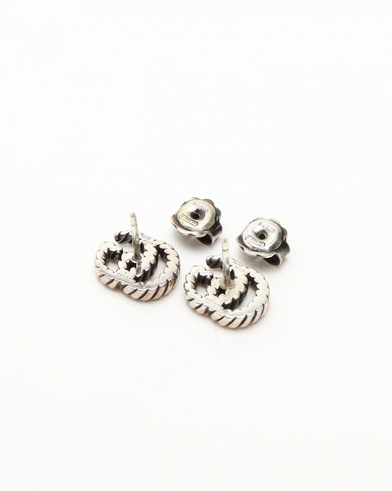Gucci GG Silver Marmont Twist Earrings
