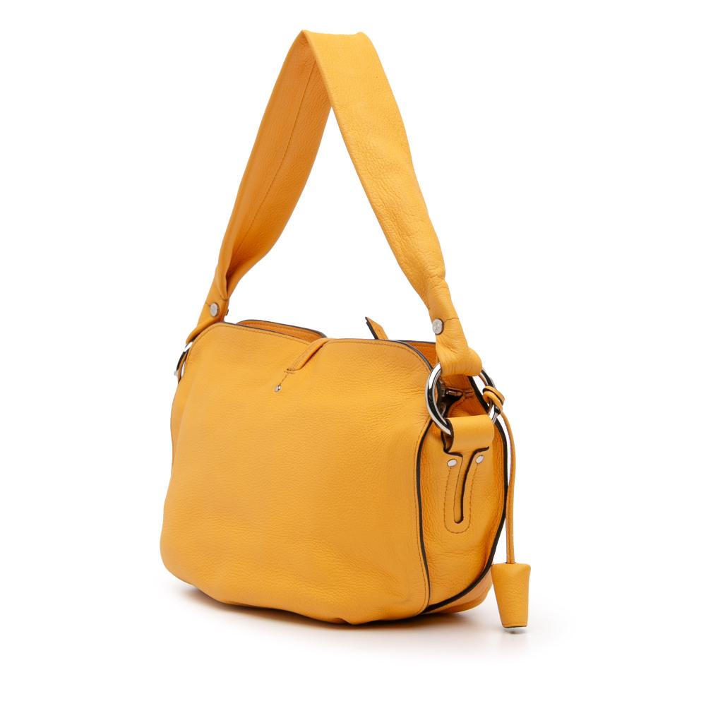 Celine B Celine Yellow Mustard Calf Leather Bittersweet Hobo China