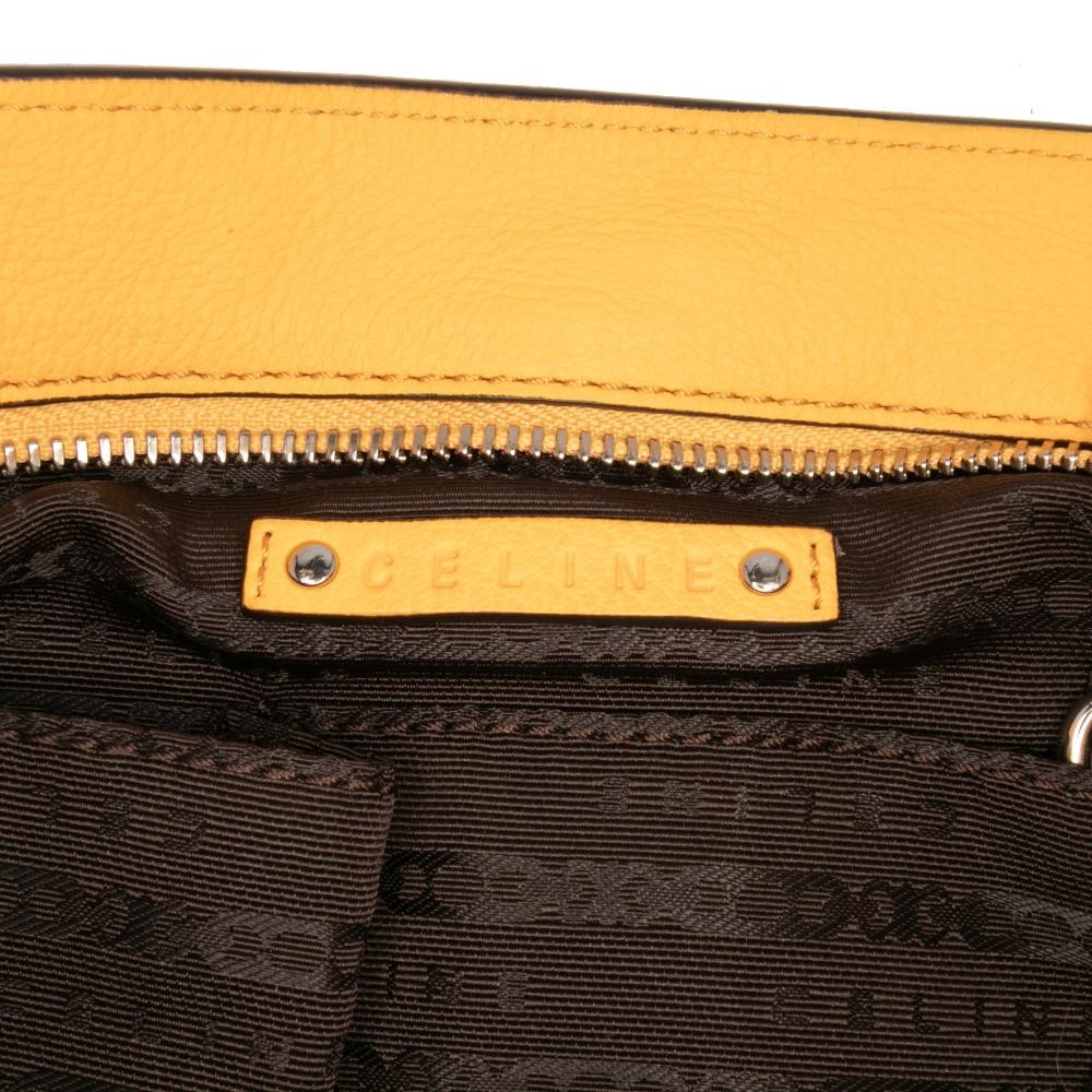 Celine B Celine Yellow Mustard Calf Leather Bittersweet Hobo China