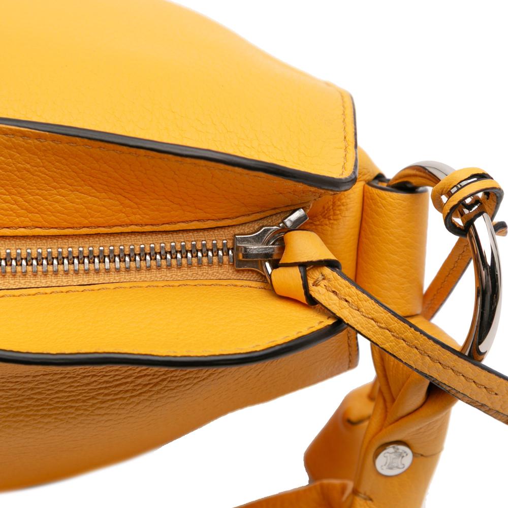 Celine B Celine Yellow Mustard Calf Leather Bittersweet Hobo China