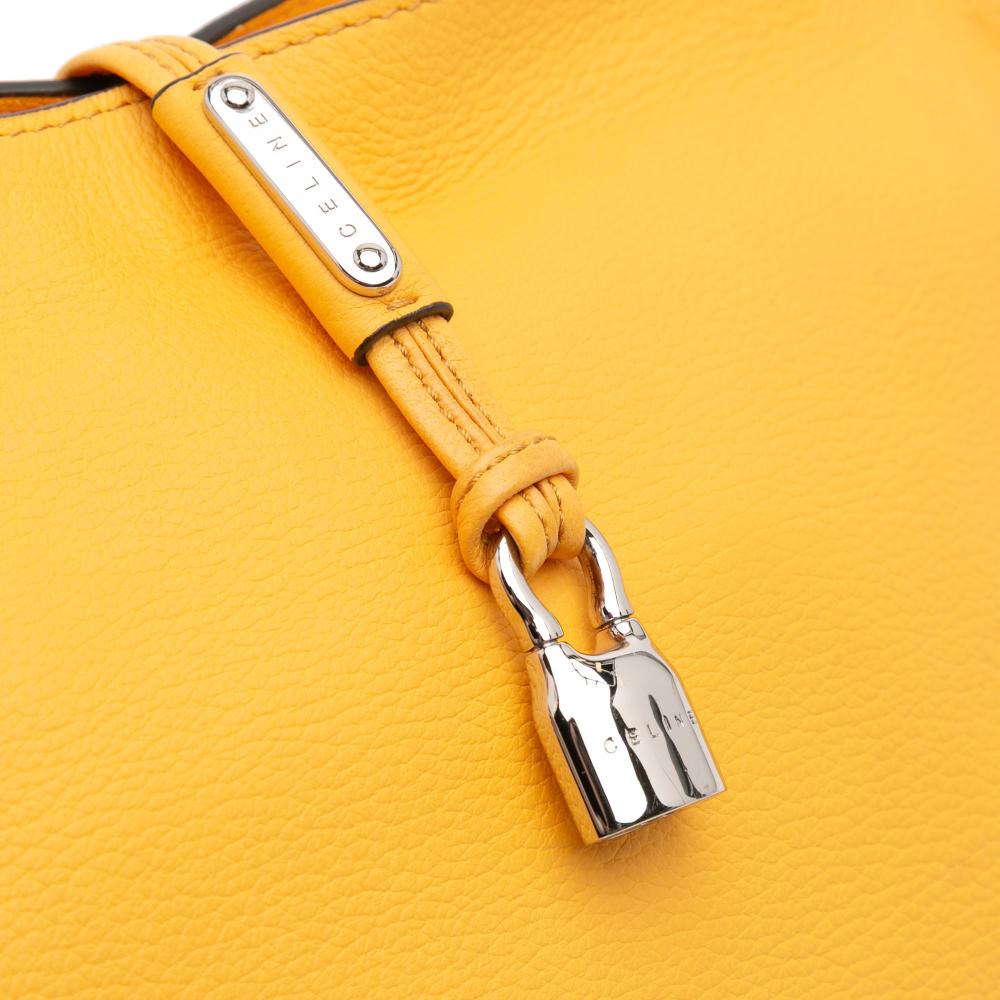 Celine B Celine Yellow Mustard Calf Leather Bittersweet Hobo China