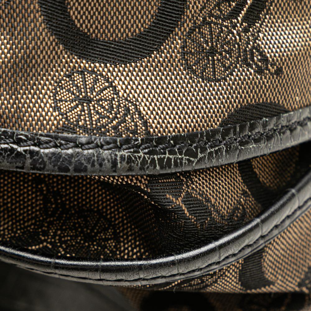 Celine B Celine Brown Canvas Fabric C Carriage Bittersweet Hobo China