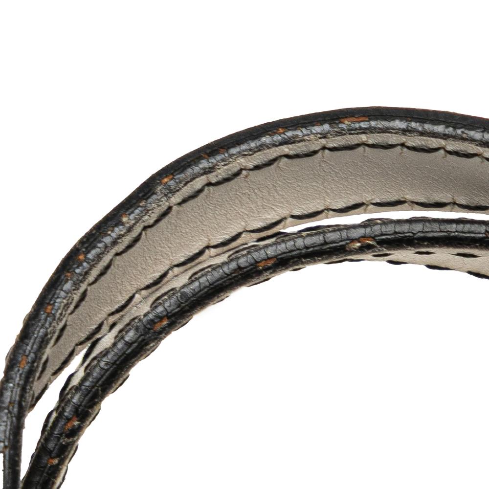 Fendi B Fendi Black with White Canvas Fabric Zucchino Tote Italy