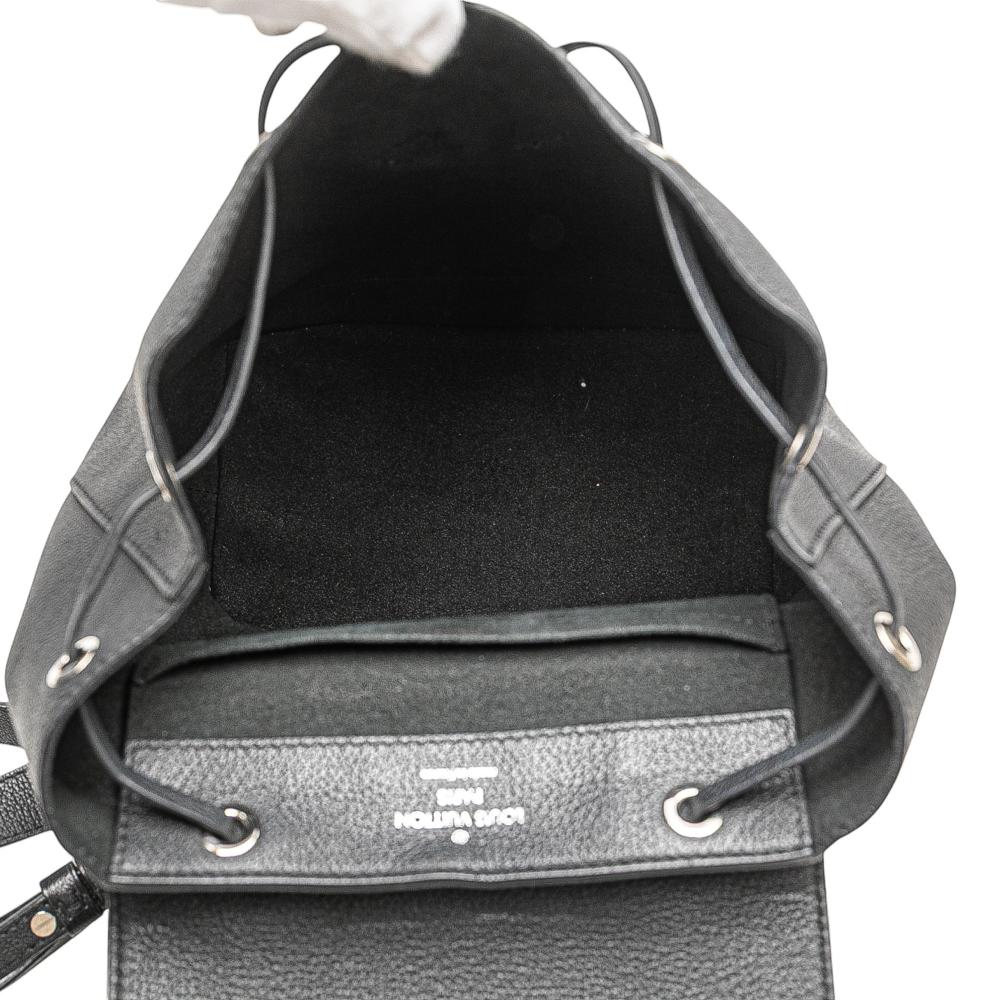 Louis Vuitton B Louis Vuitton Black Calf Leather Taurillon Lockme Backpack France