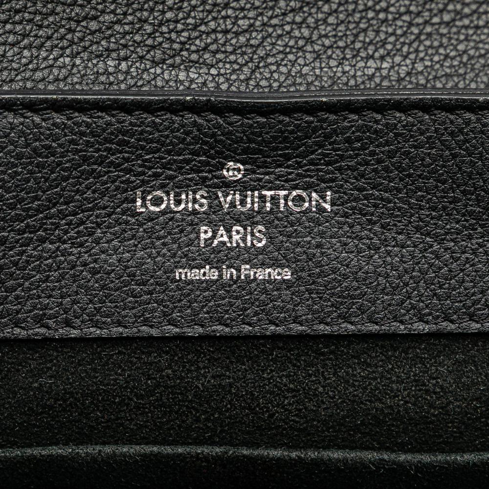Louis Vuitton B Louis Vuitton Black Calf Leather Taurillon Lockme Backpack France