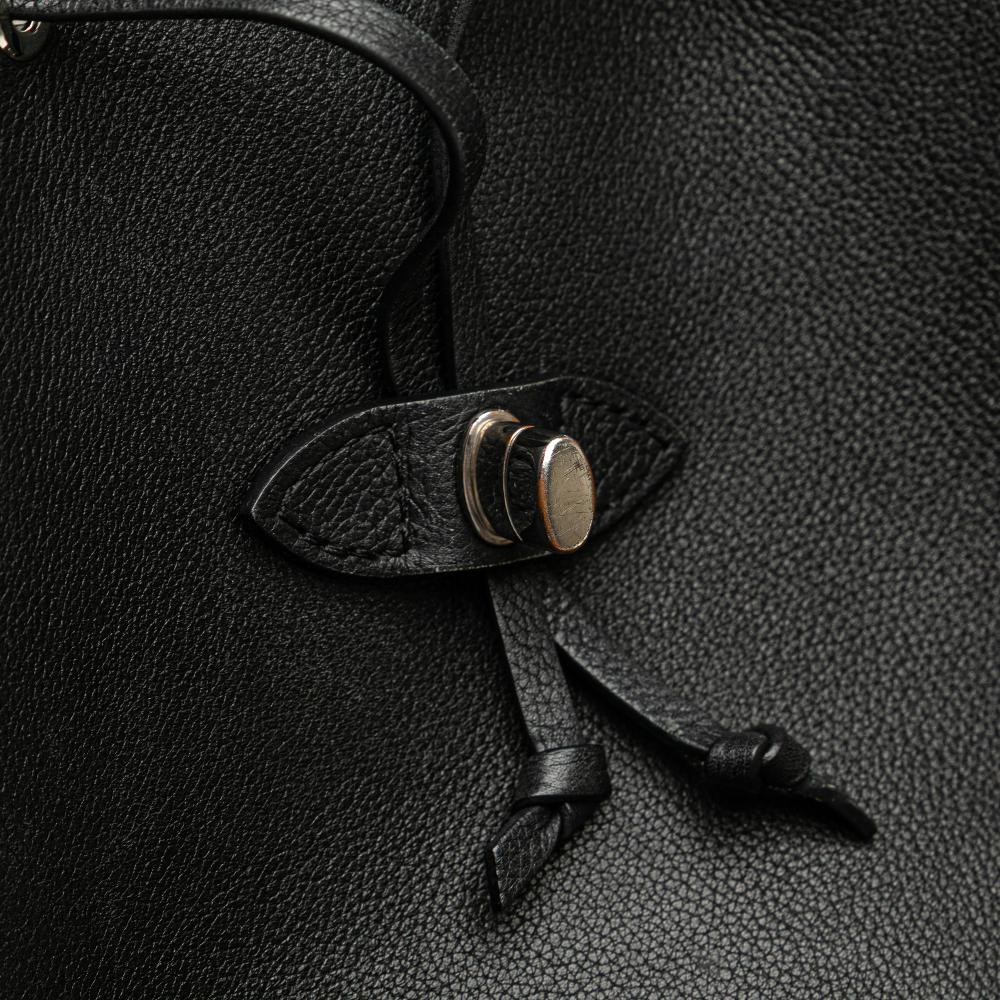 Louis Vuitton B Louis Vuitton Black Calf Leather Taurillon Lockme Backpack France