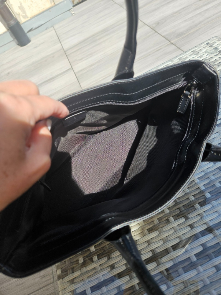 Gucci B Gucci Brown Beige Canvas Fabric GG Handbag Italy