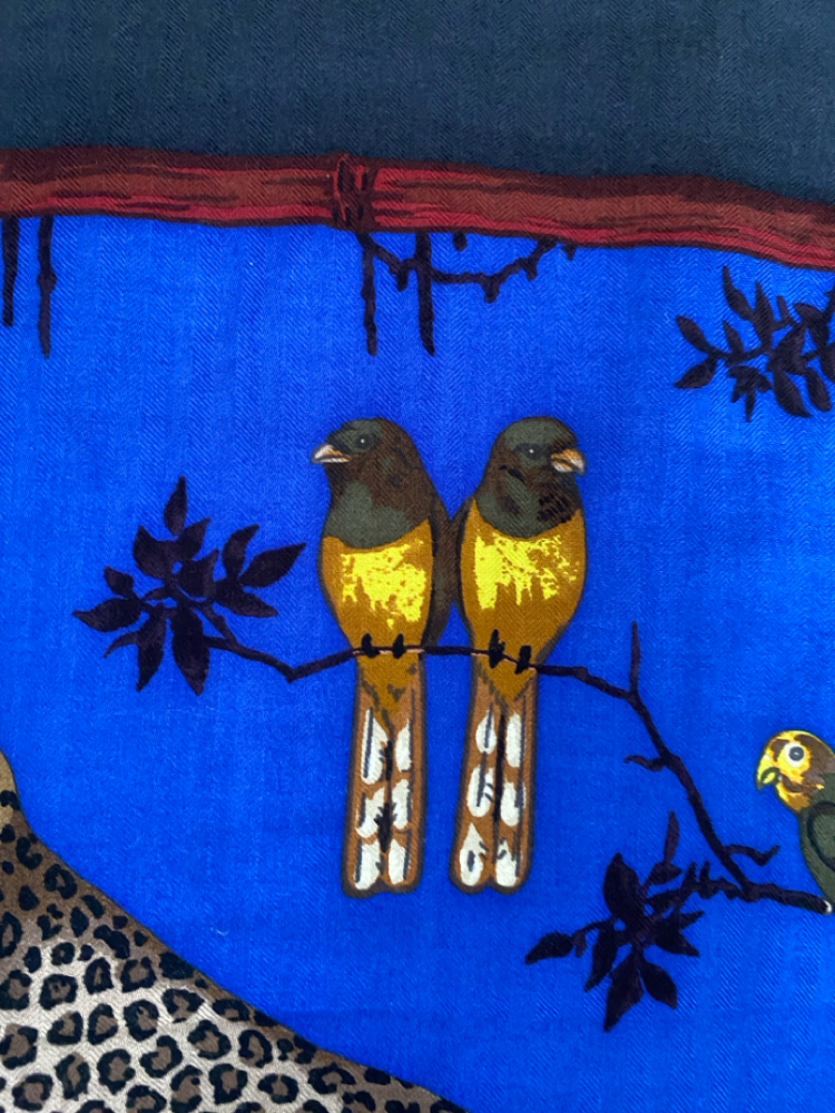 Hermès Châle tendresse féline