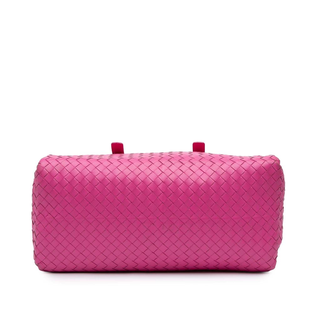 Bottega Veneta B Bottega Veneta Pink Hot Pink Nappa Leather Leather Nappa Intrecciato Boston Bag Italy